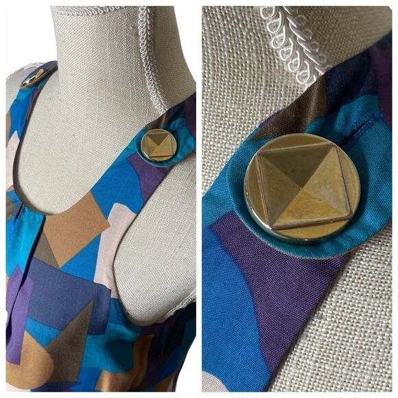 Marc Jacobs Vintage Mod Style Pop Art Dress Size Small - Picture 12 of 15